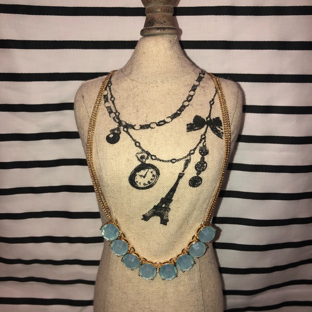Gold and blue necklace